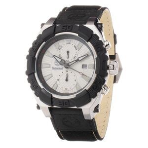 Timberland Black Leather Dress Men's Watch